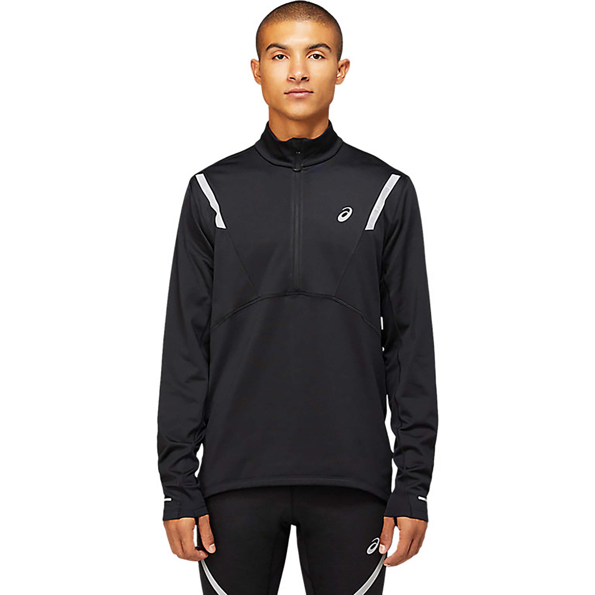 ASICS Lite-Show Winter chandail manches longues 1/2 zip de course Ã  pied homme