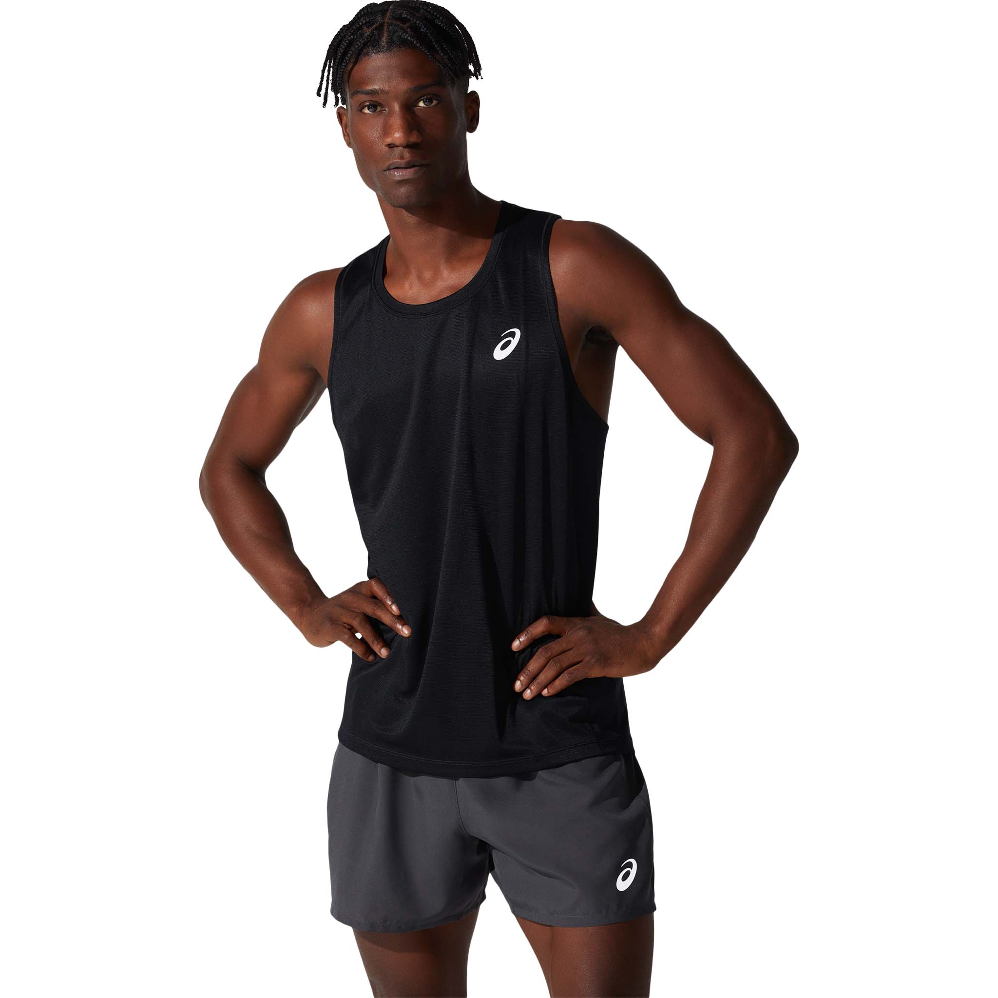 ASICS Silver Singlet camisole de course Ã  pied pour homme