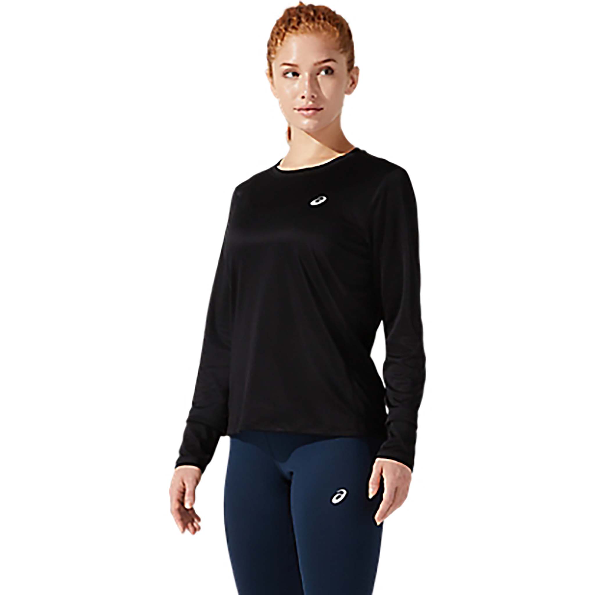 ASICS Silver T-shirt Ã  manches longues de course Ã  pied femme