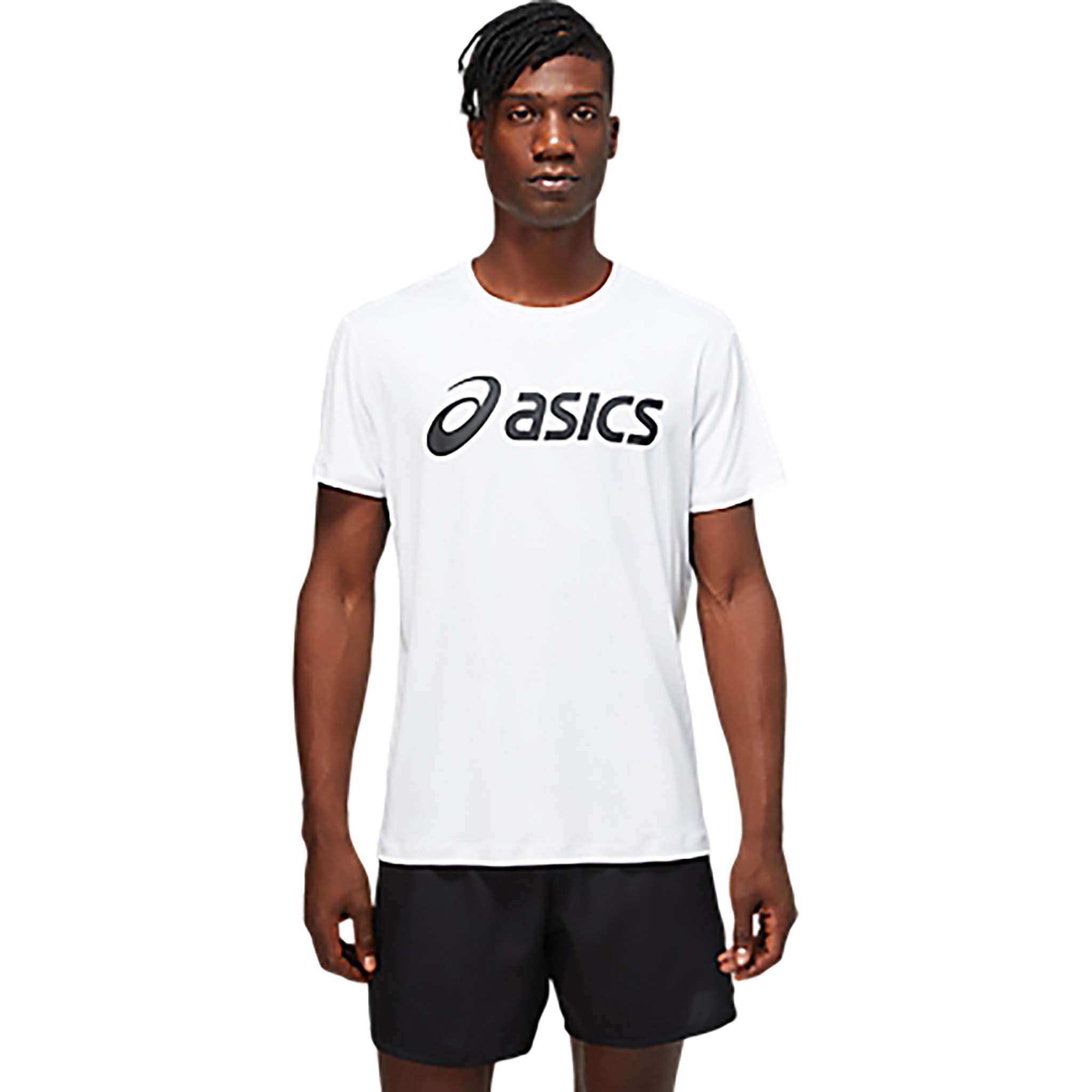 ASICS Silver T-shirt sport Ã  manches courtes pour homme