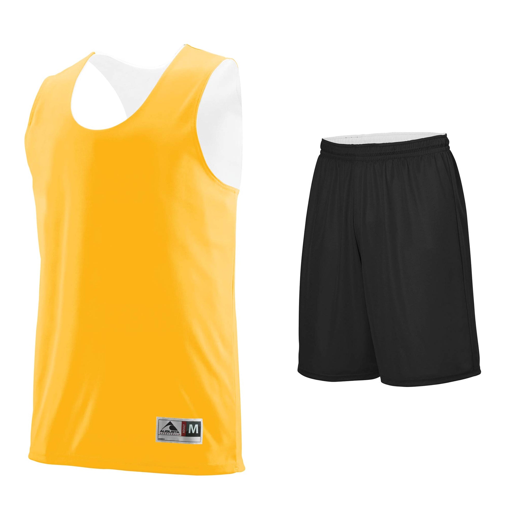 Réversible Tenue de basket-ball gris/orange – BasketUNO®