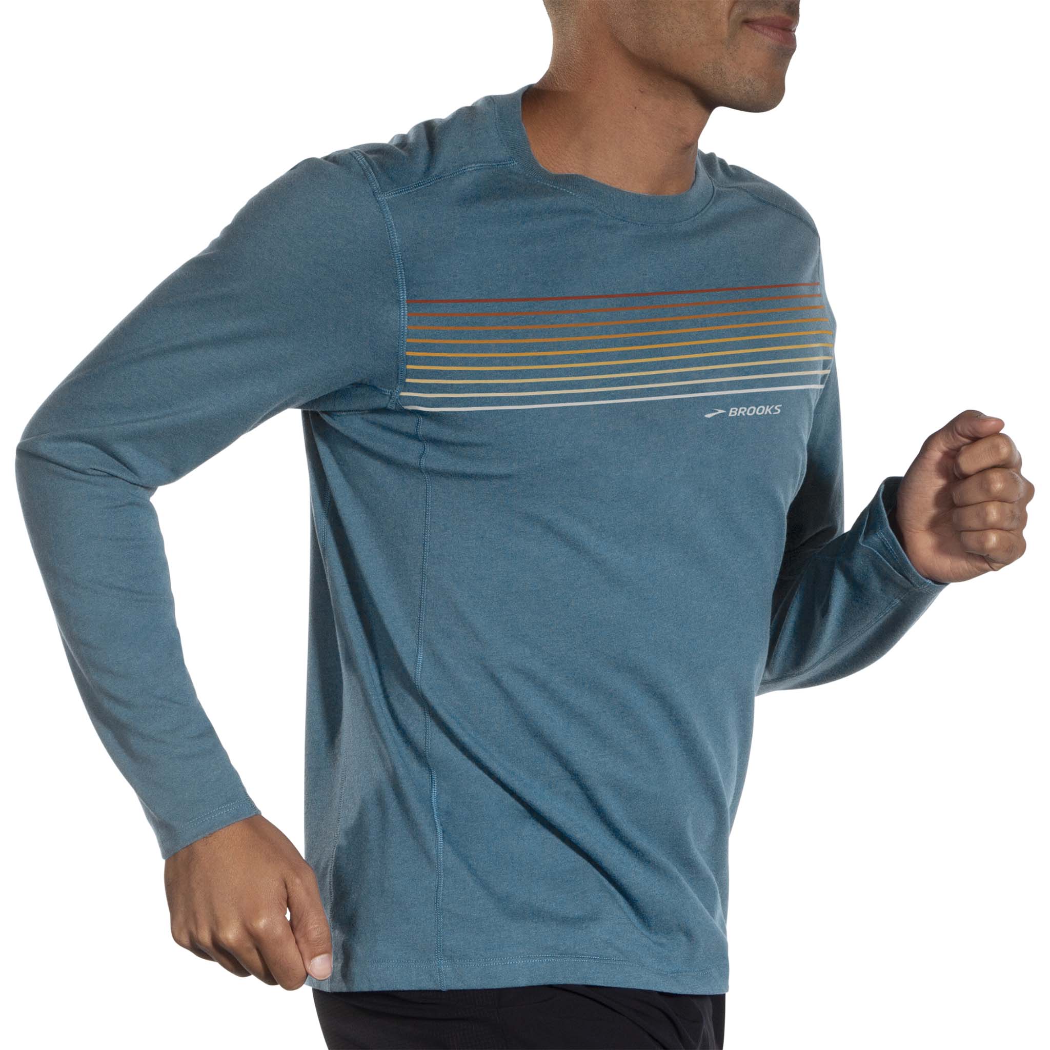 Brooks Distance 2.0 t-shirt de course Ã  manches longues pour homme