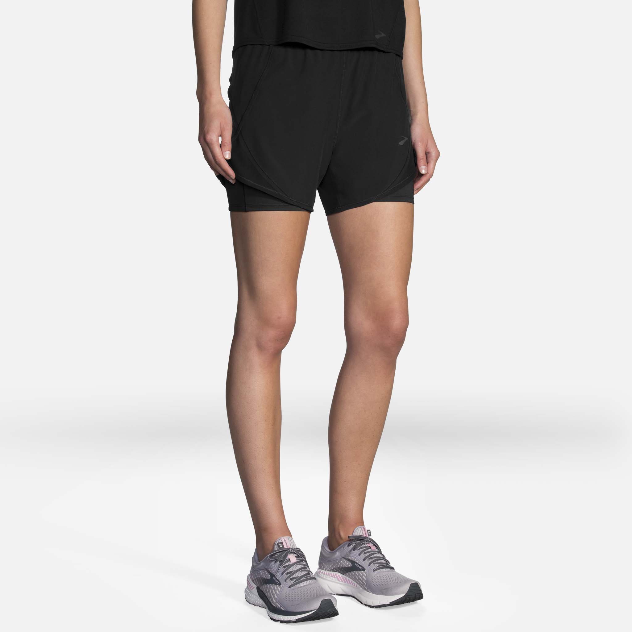 Brooks Chaser 5-inch 2-en-1 short de course Ã  pied pour femme