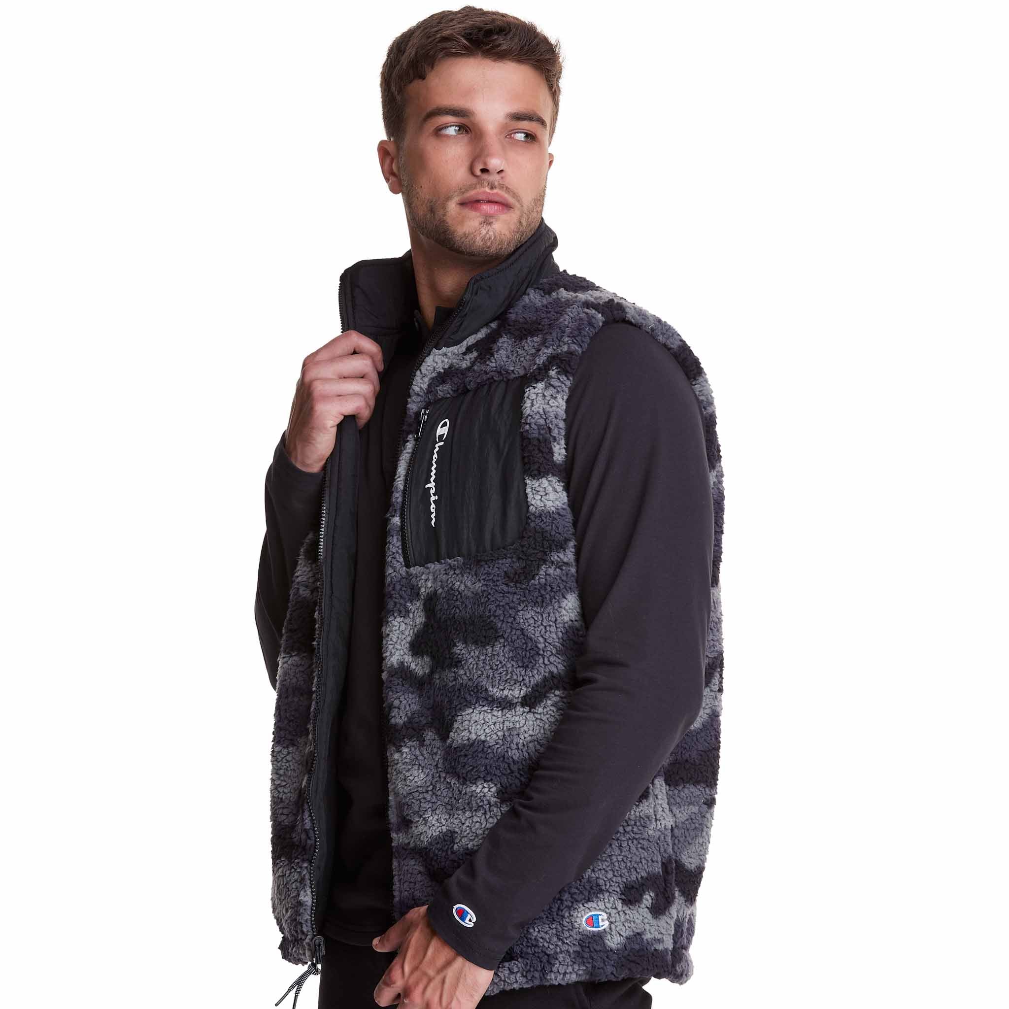 Champion veste AOP Reversible Cozy High Pile Vest pour homme