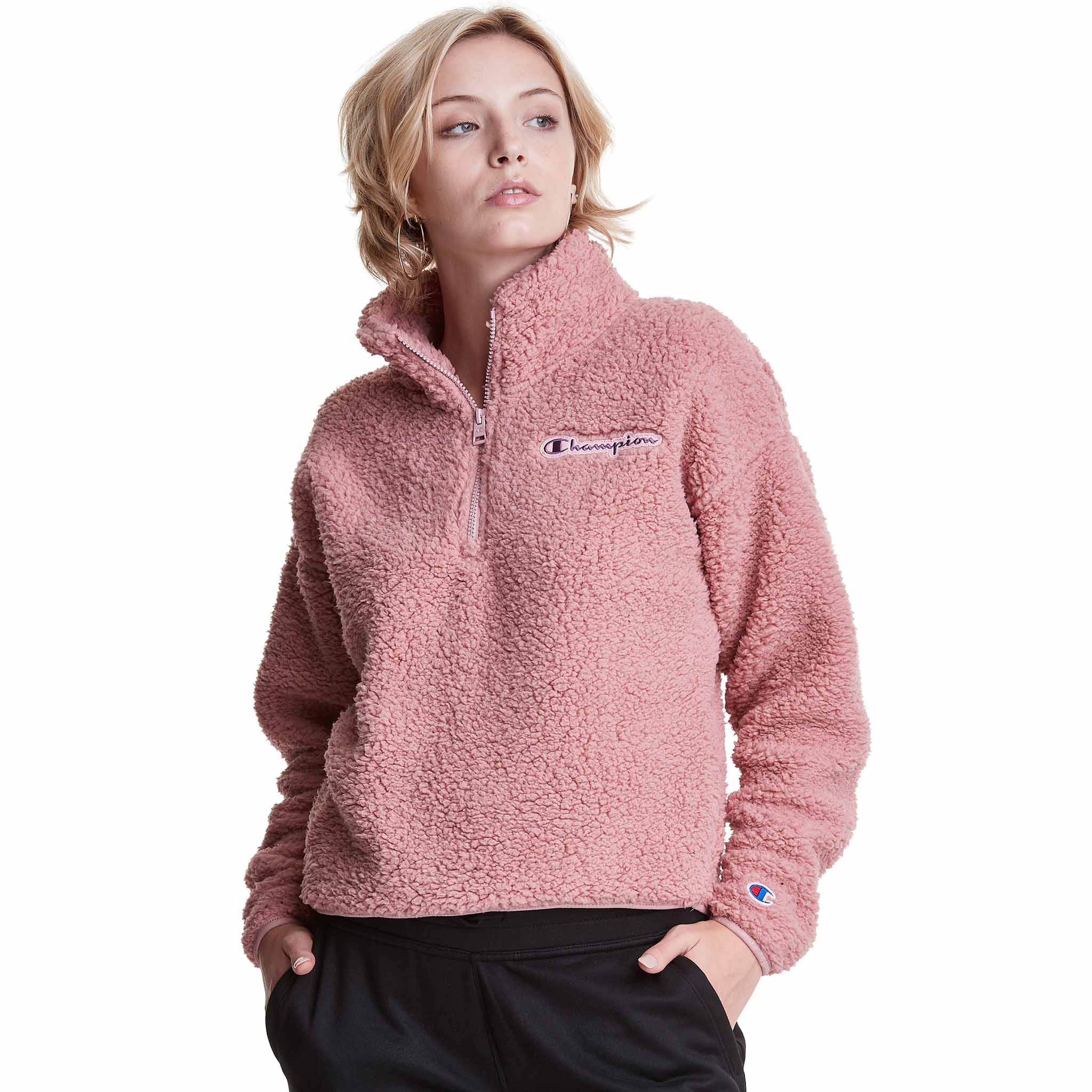 Champion veste molleton Cozy High Pile Quarter Zip pour femme