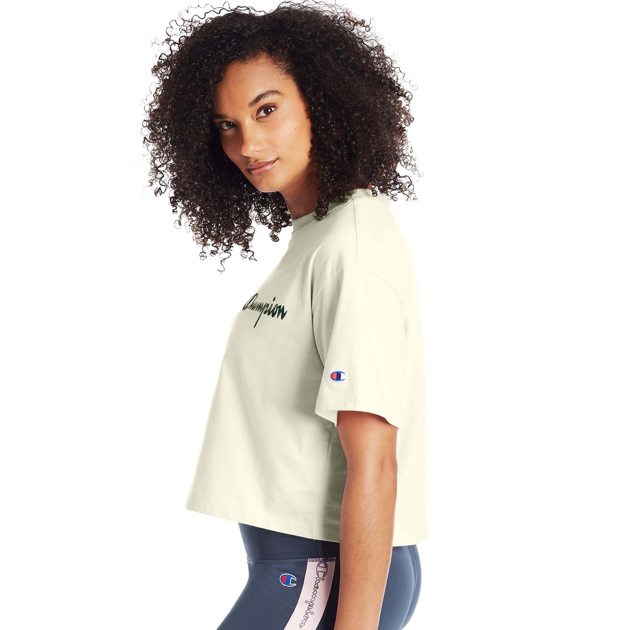 Champion Cropped Tee Camo Logo t-shirt pour femme