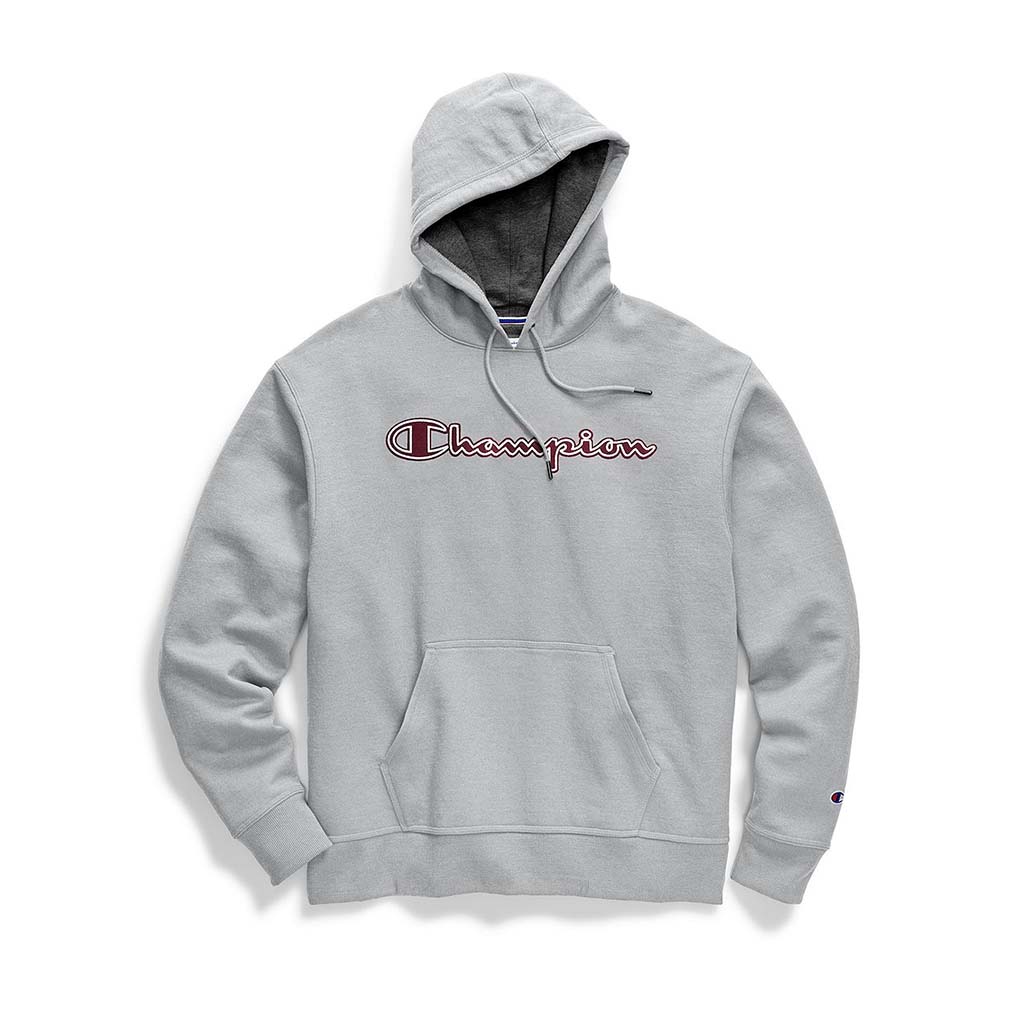 Champion Powerblend Applique Hoodie sweatshirt a capuche avec logo pour homme