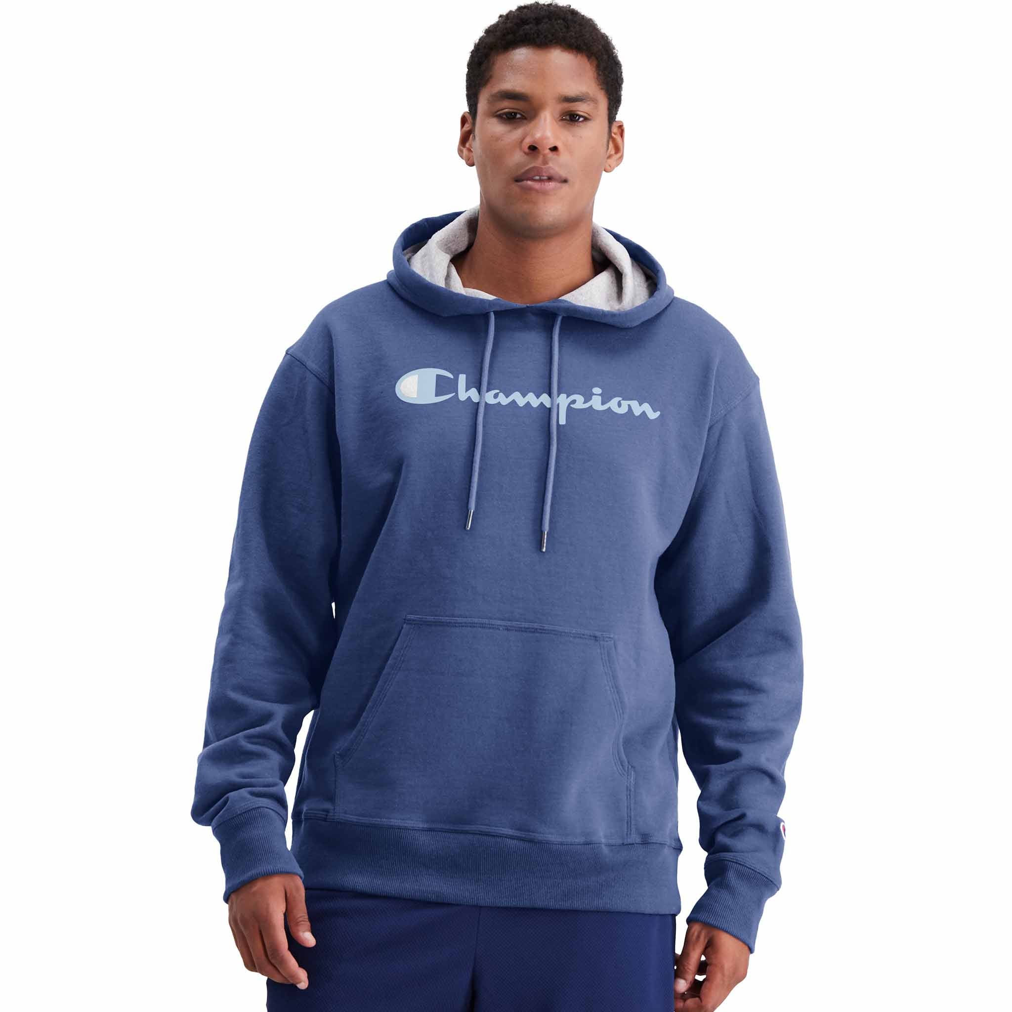 Champion Powerblend Graphic Hoodie Script logo sweatshirt a capuche  pour homme