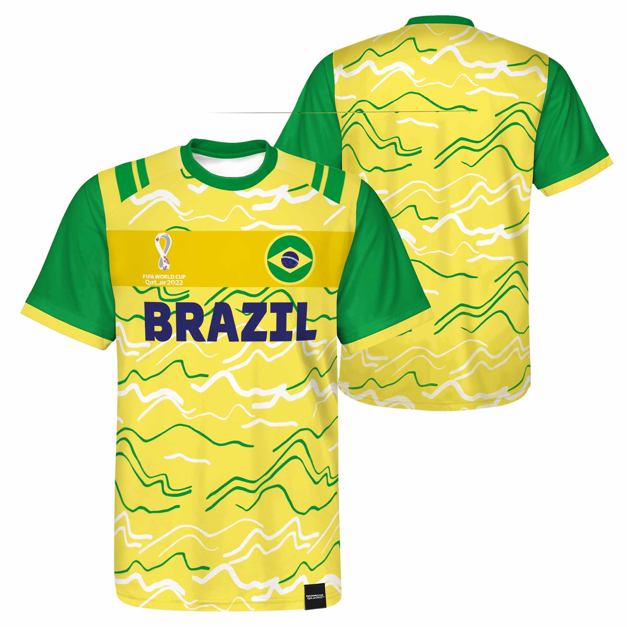 Maillot de soccer Classic 1 Jersey BrÃ©sil Coupe du Monde 2022