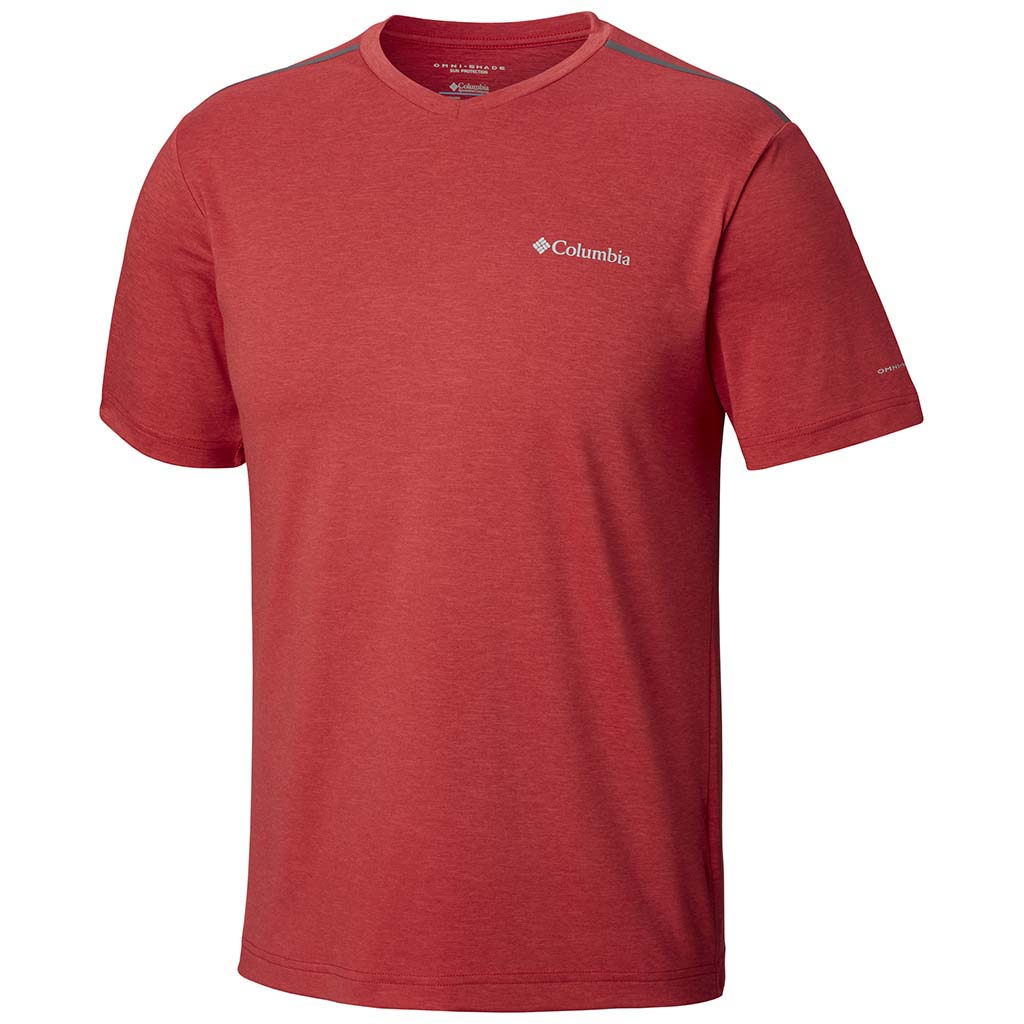 Columbia Tech Trail II t-shirt col en v manches courtes pour homme