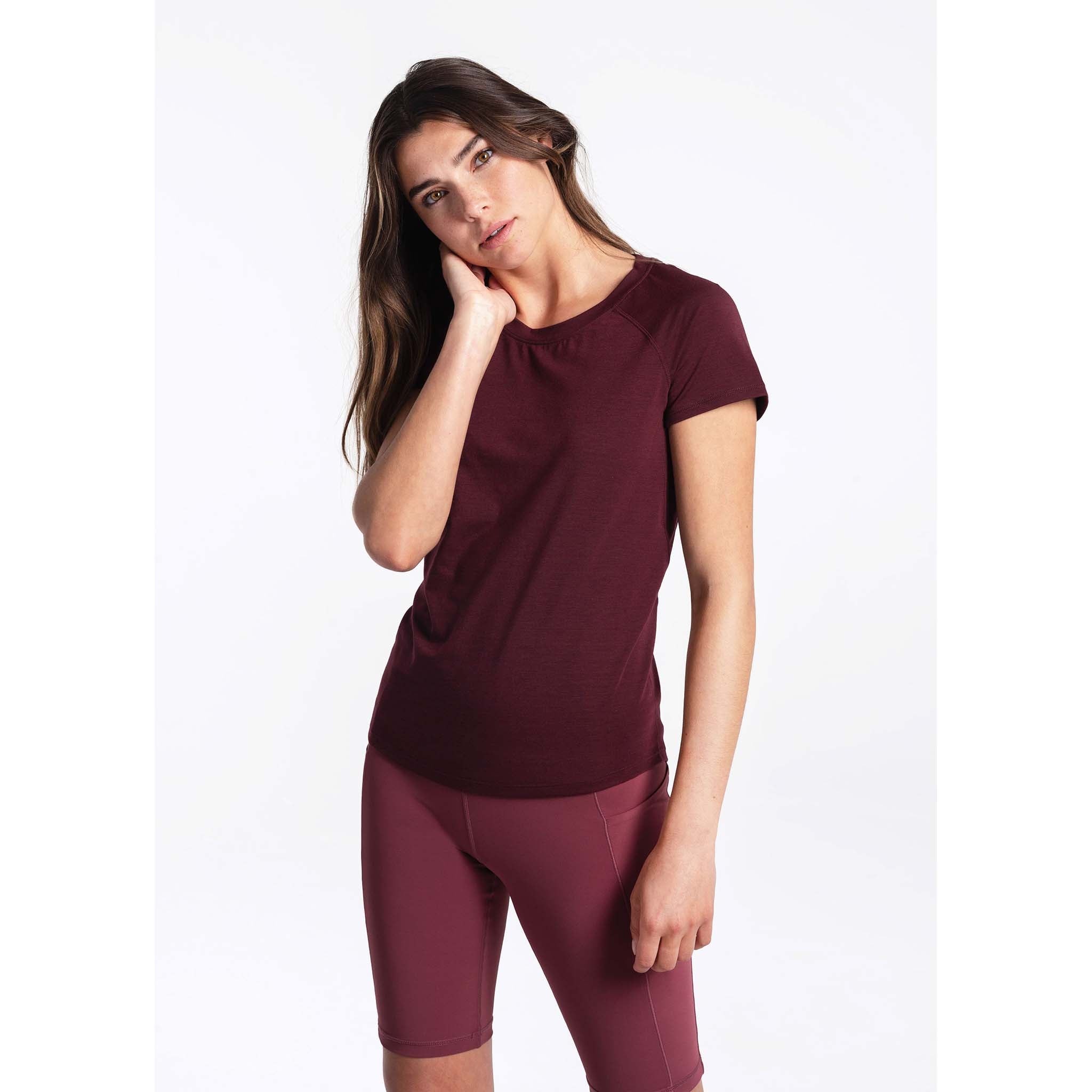 Lole Performance Wool T-shirt sport Ã  manches courtes pour femme