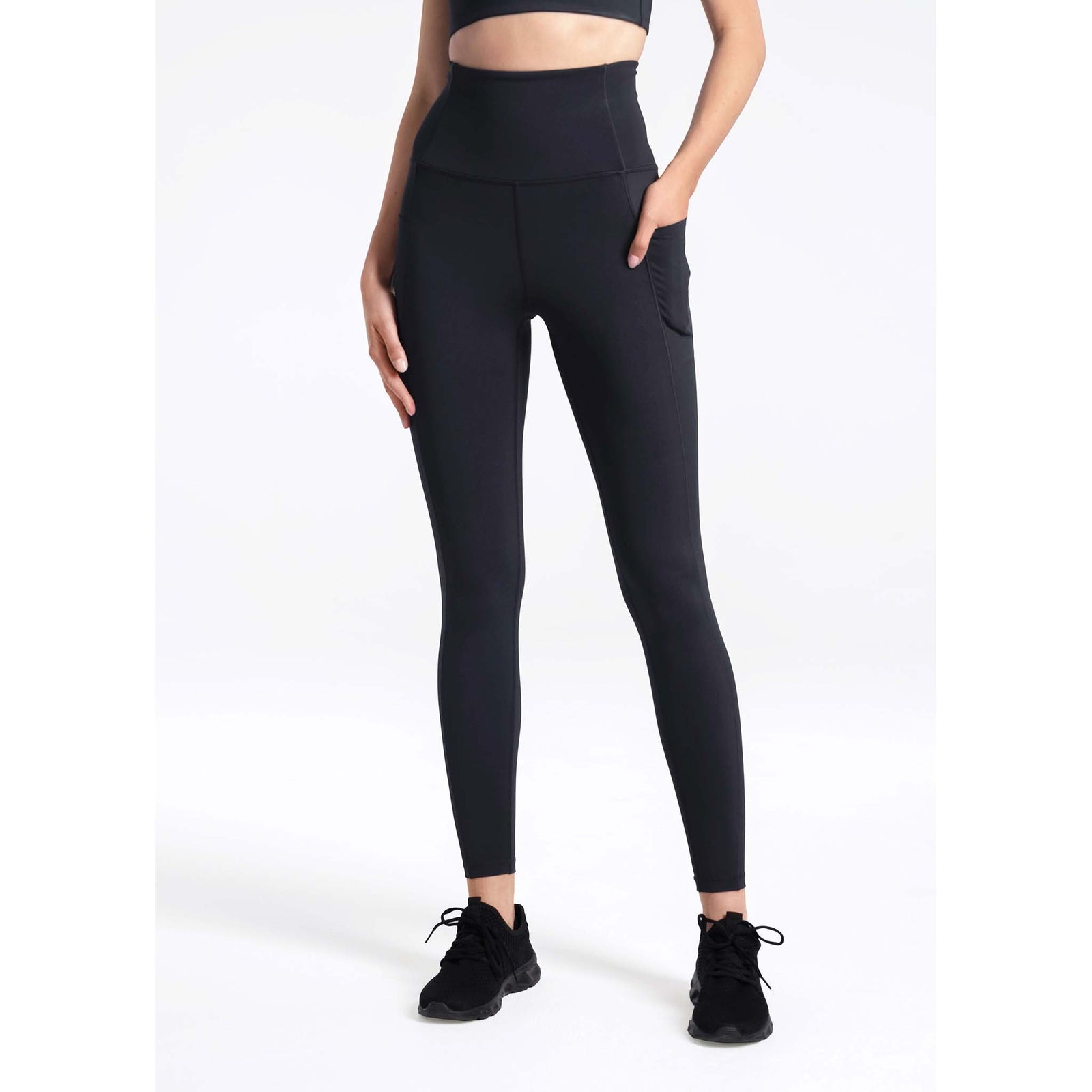 Wirezoll Short Legging Femme avec Poche,Short Fitness Court