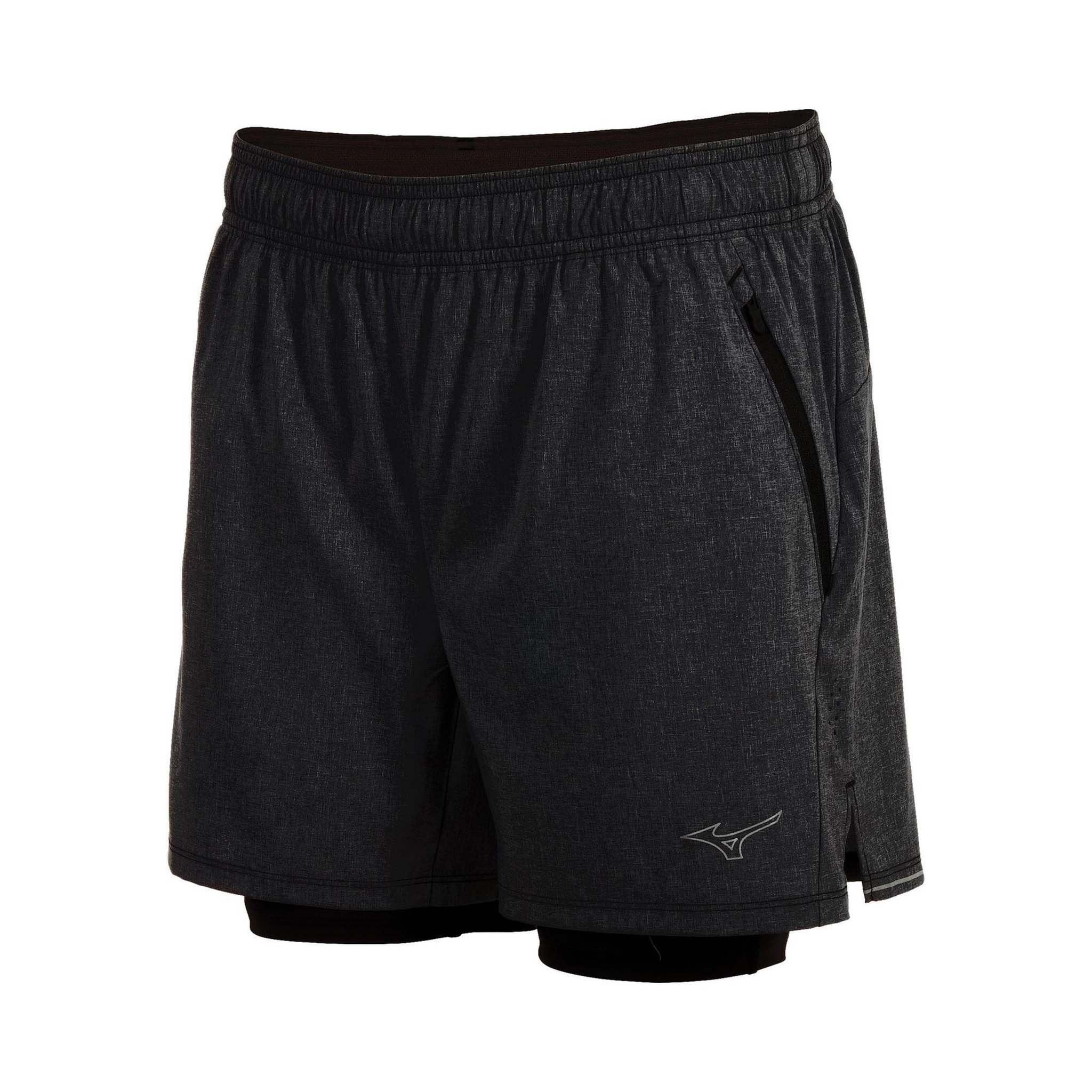 Mizuno Alpha Eco 5 pouces 2-en-1 short de course Ã  pied femme