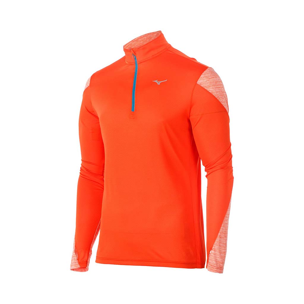 Mizuno Alpha Long Sleeve 2.0 T-shirt demi-zip manches longues de course a pied homme