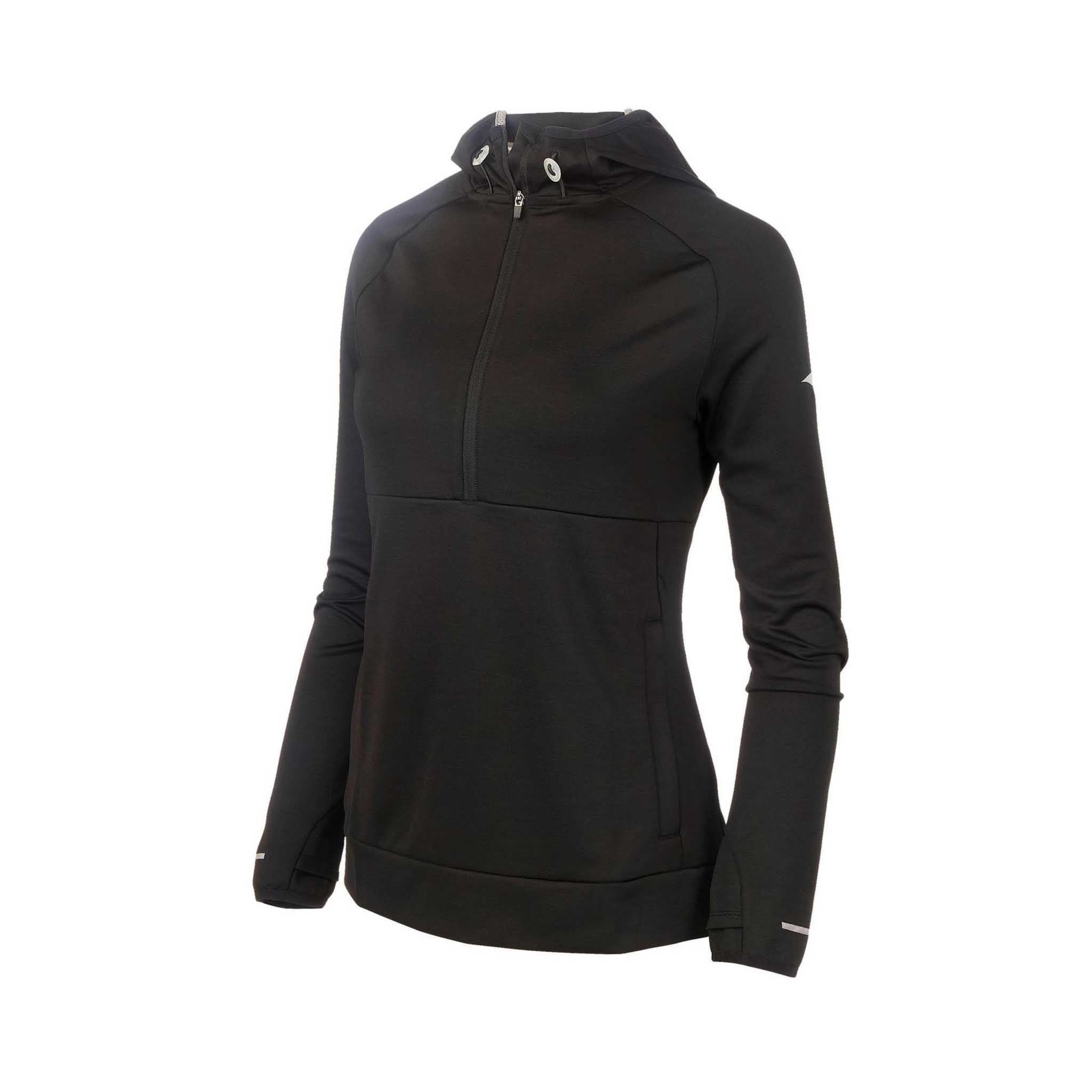 Mizuno Infinity Running Hoody chandail Ã  capuchon 1/4 zip femme