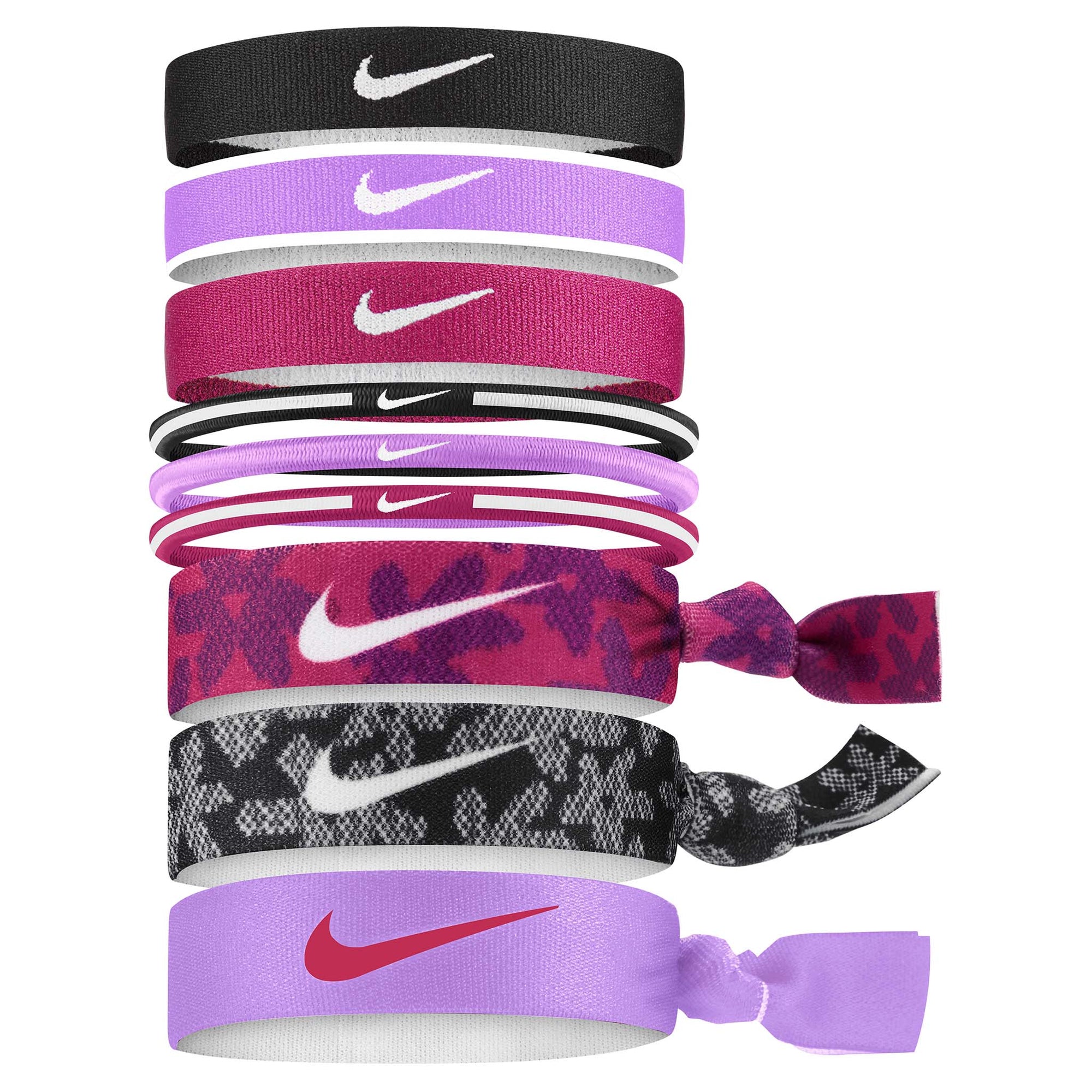 Nike printed 6pk assorted sport headbands for hair - Soccer Sport Fitness