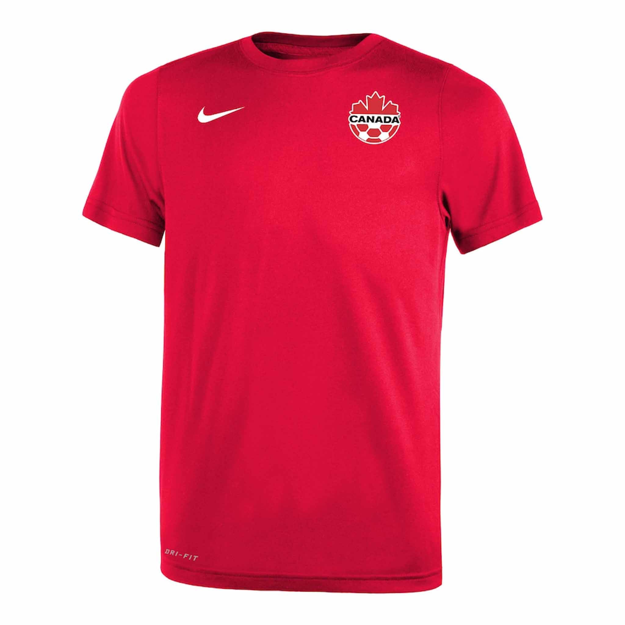 Nike Canada Soccer Alphonso Davies Youth Legend SS t-shirt de soccer enfants