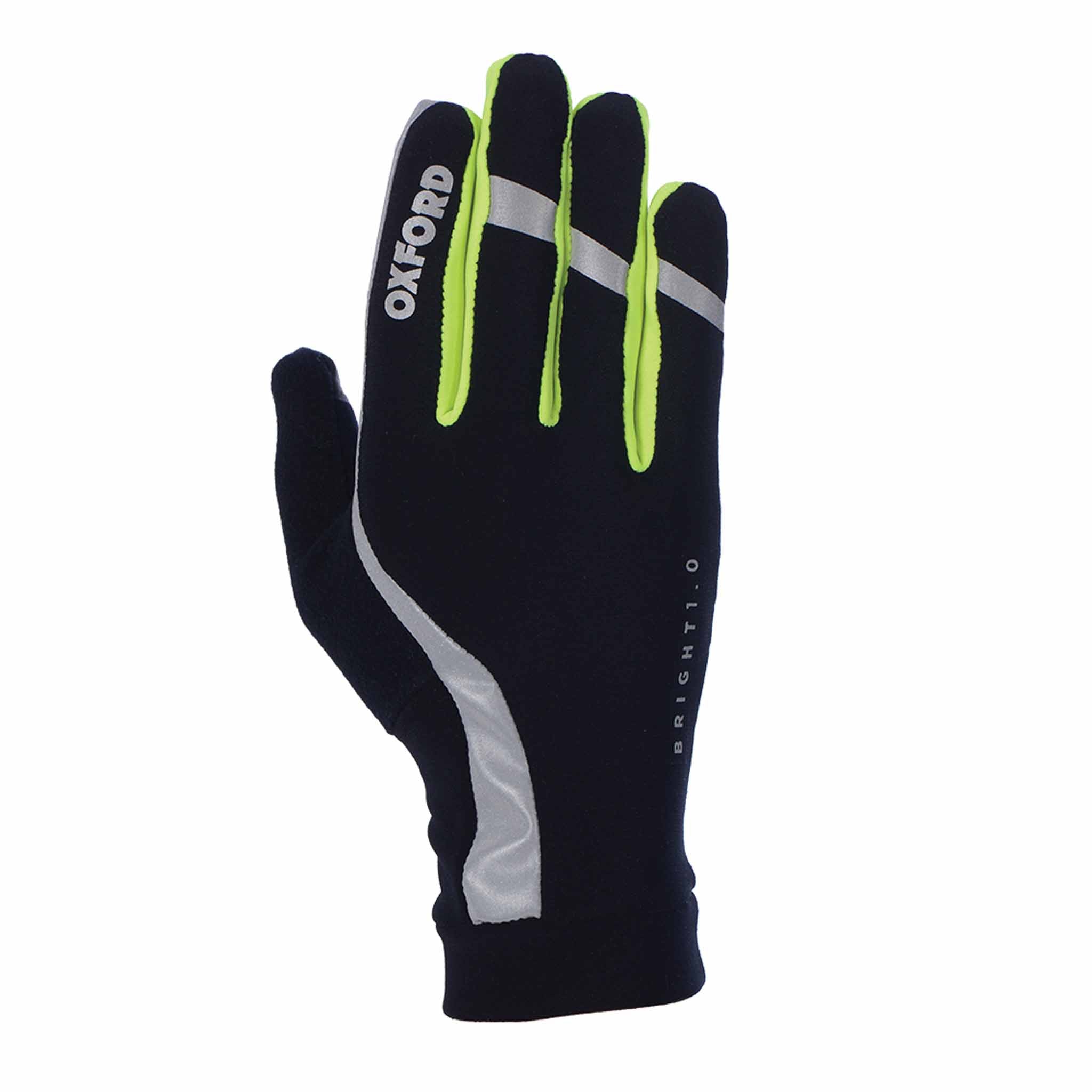 Gants de course Ã  pied unisexe rÃ©flÃ©chissants Oxford Bright Gloves 1.0