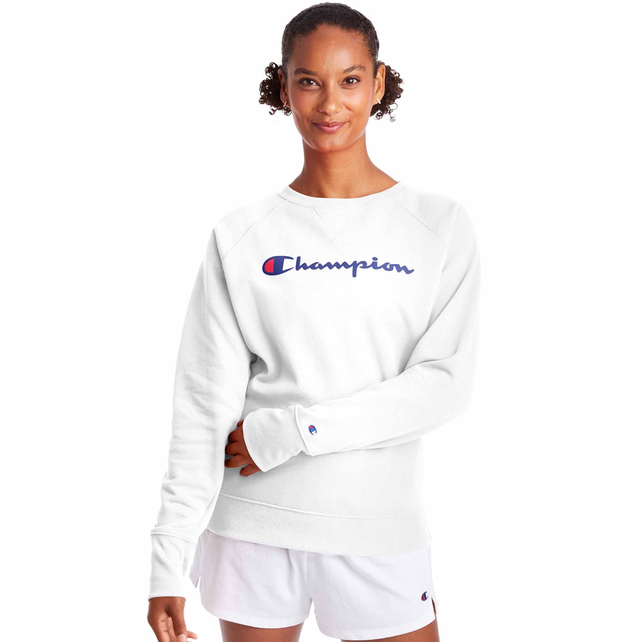 Champion Powerblend Classic Crew Script Logo chandail molletonnÃ© pour femme