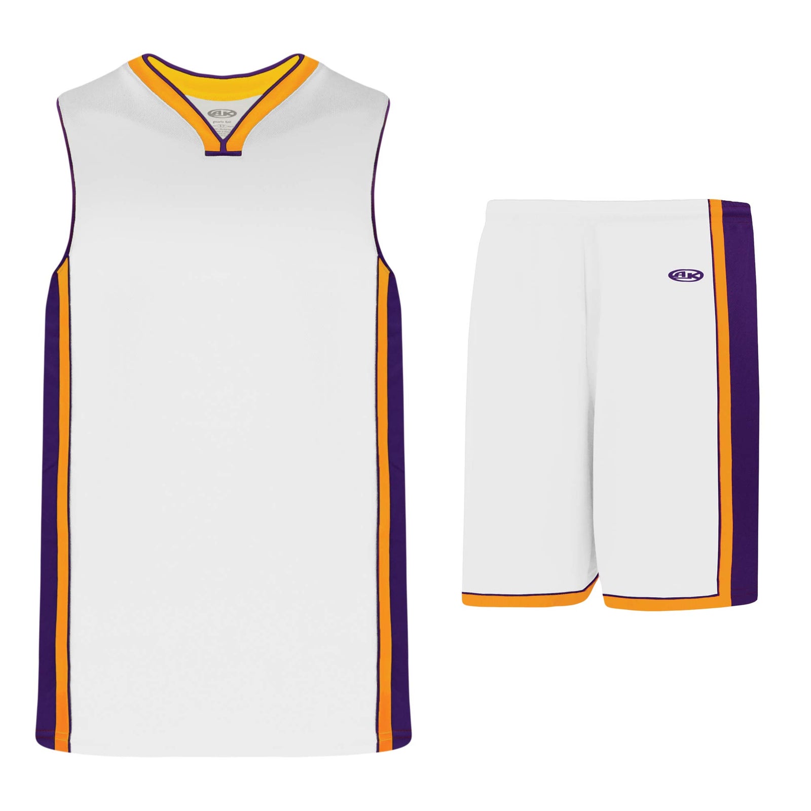 Athletic Knit B1715 Blank La Lakers Basketball Jerseys