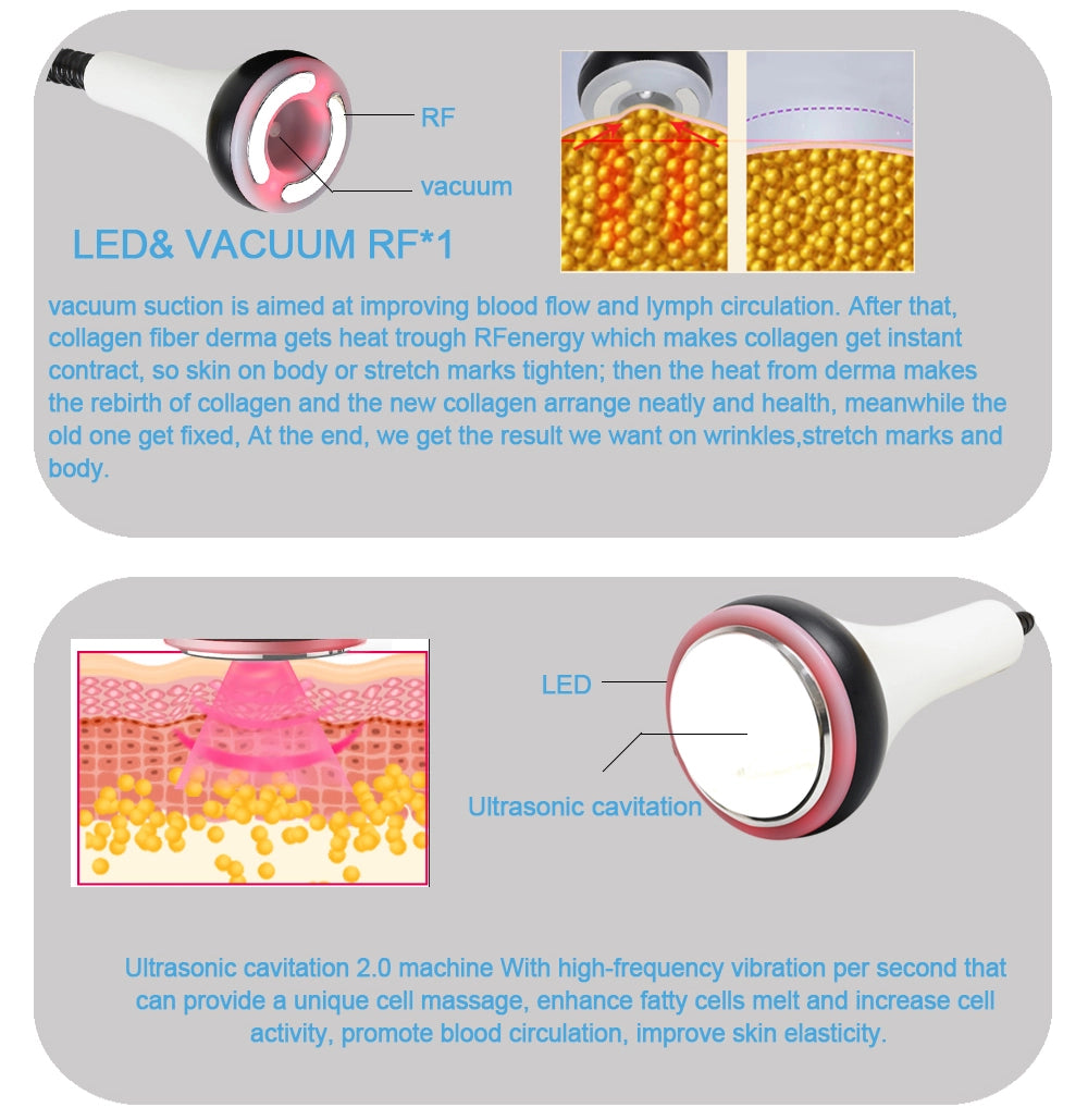 Máquina de cavitación 6 en 1 para eliminación de grasa 1