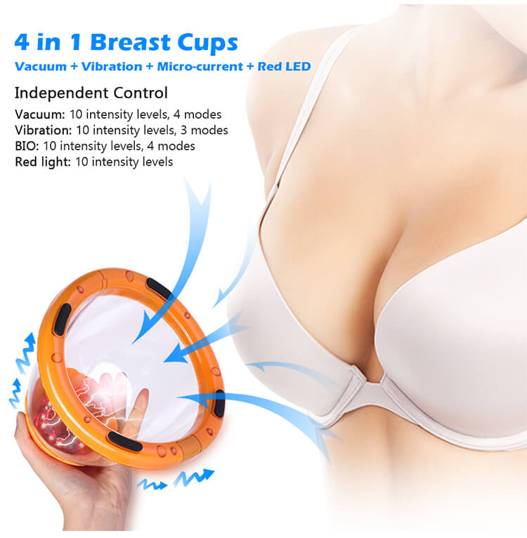 Cavitation System Breast Enhancement Vacuum Butt Lifting Machine Cups