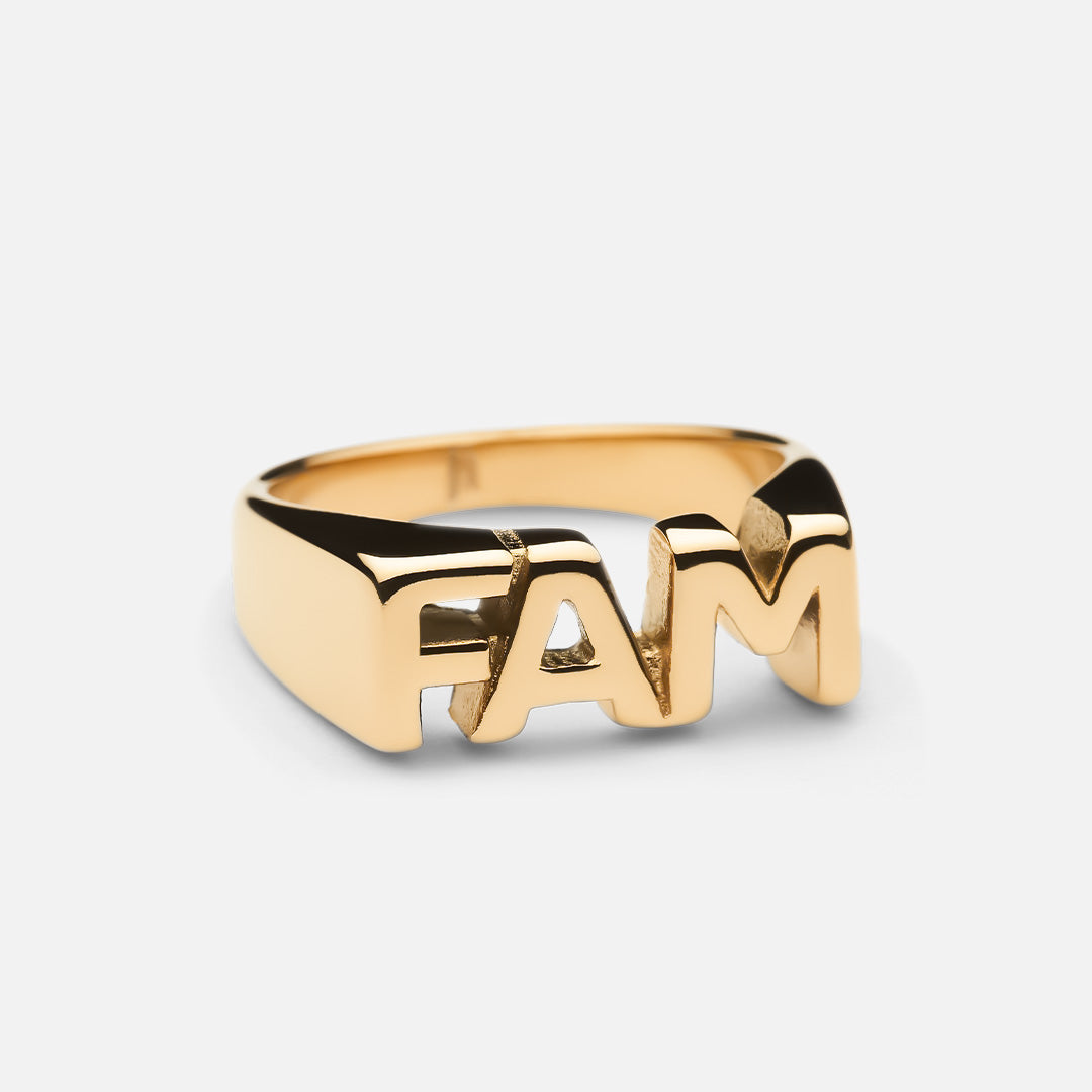 Billede af FAM Ring 18K Guldbelagt