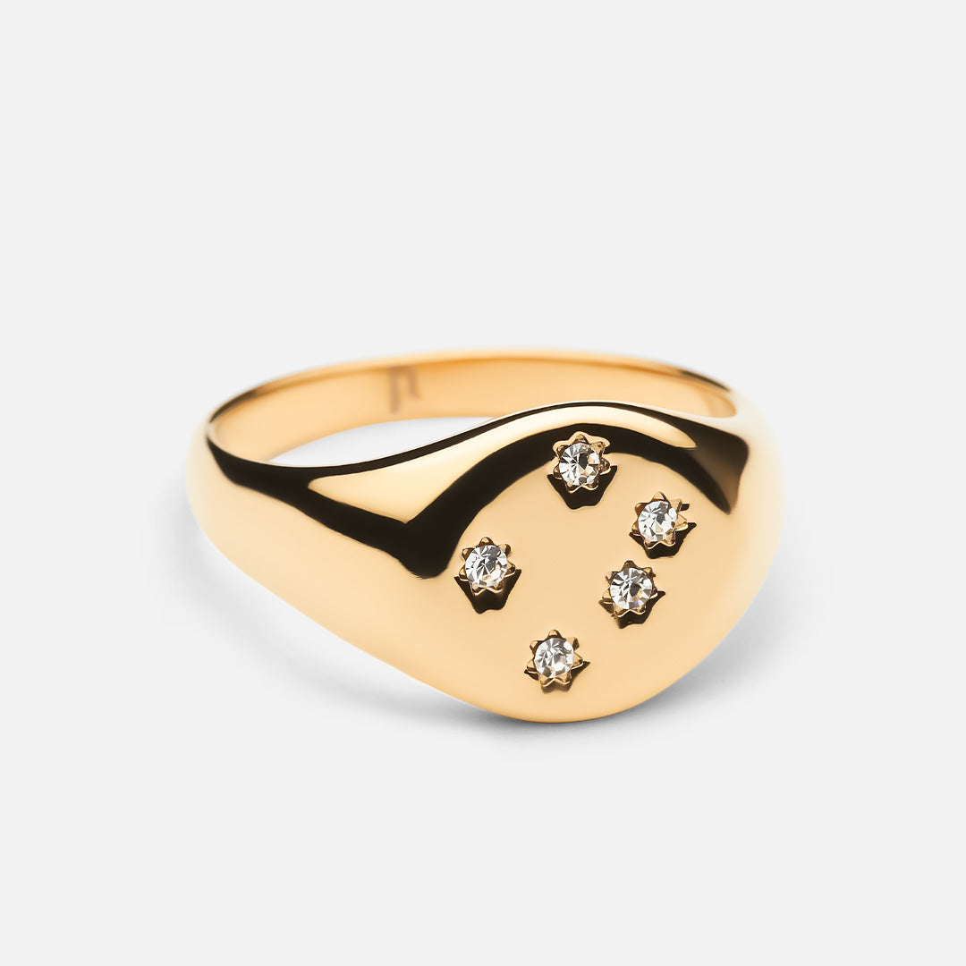 Se Dreams Star Ring 18K Guldbelagt hos Josephine Nord