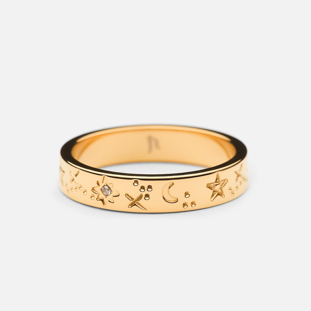 Billede af Dreams Sky Ring 18K Guldbelagt