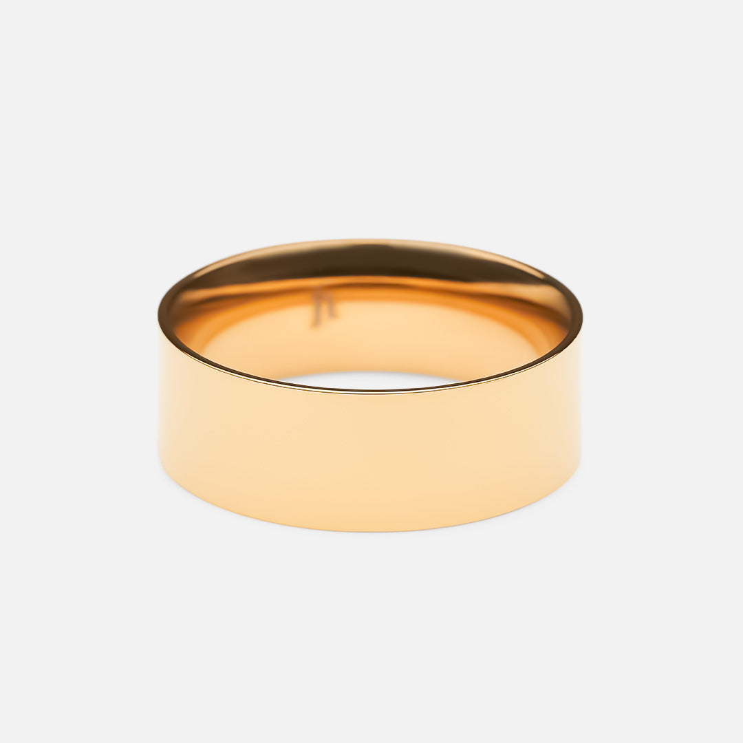 Billede af Flat Band Ring 18K Guldbelagt 6mm