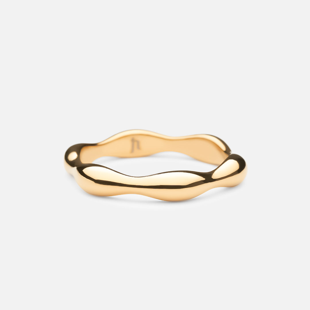 Billede af Flow Ring 18k Guldbelagt