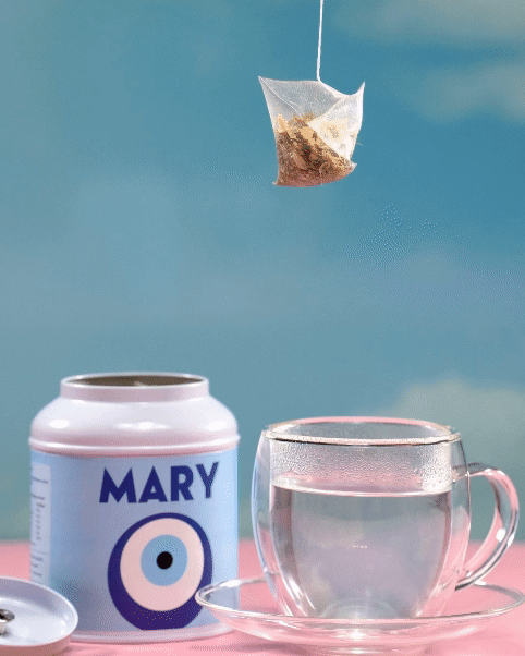 Gif tisana Mary in tazza