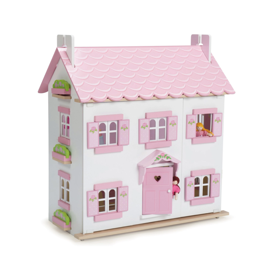 white dolls house