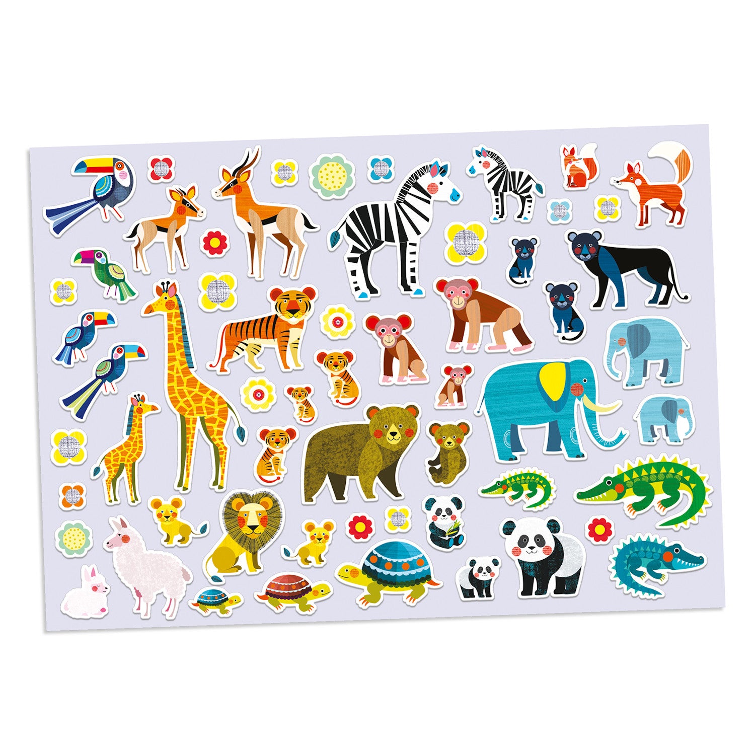 Djeco Stickers - Animals - Monkey Kids