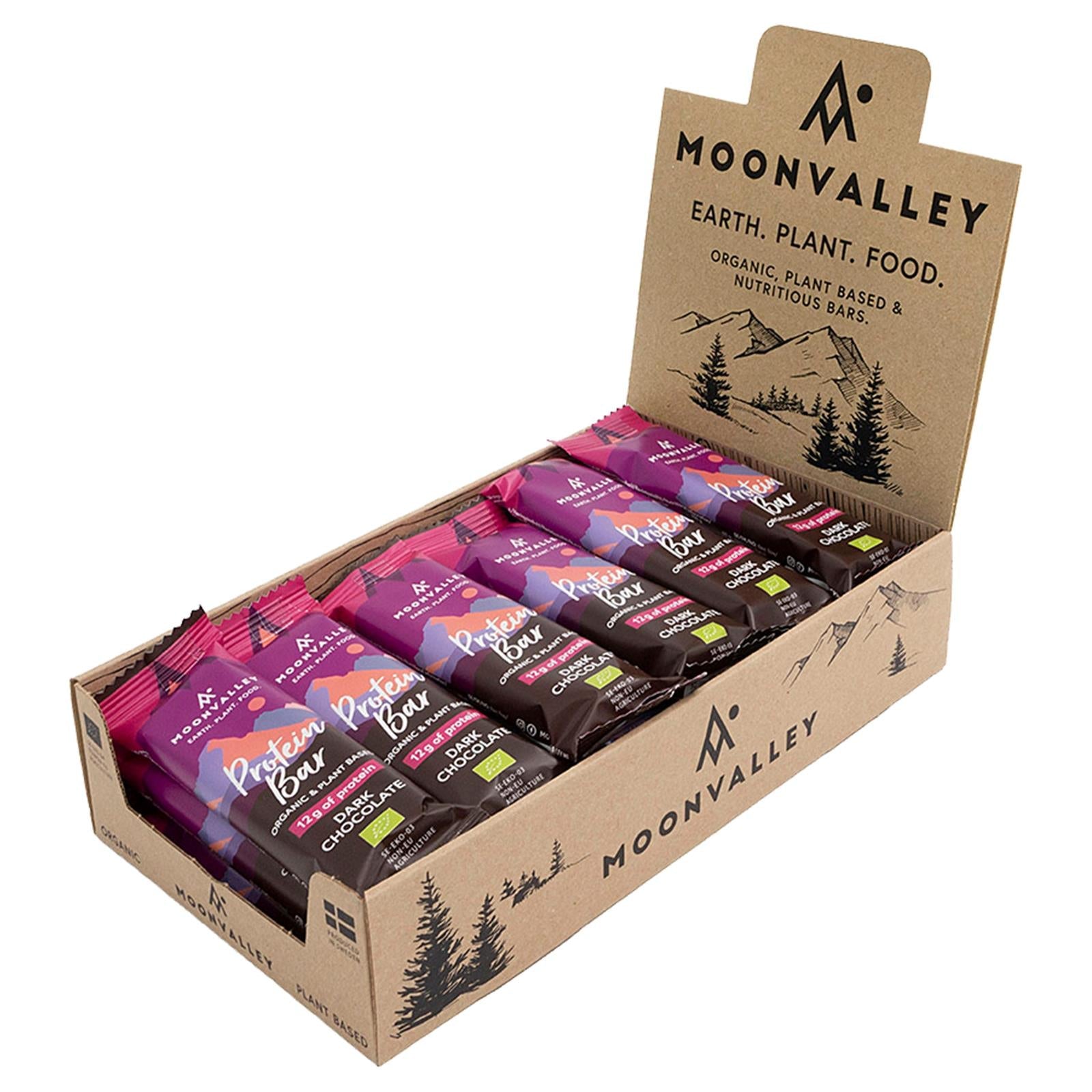 Moonvalley Organic Protein Bar - Bio-Proteinriegel Dark Chocolate (18 x 60 g) - Moonvalley CH product image