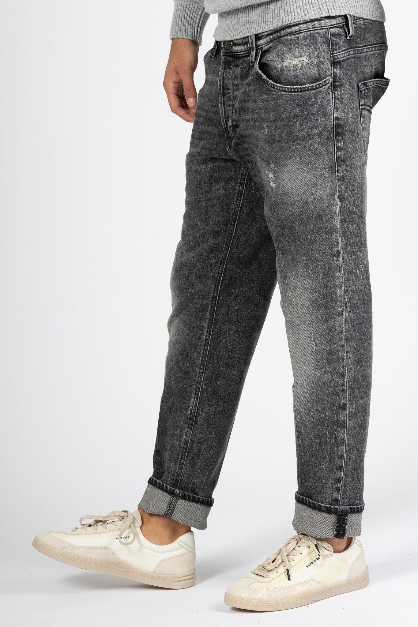 - Jeans Brighton Carrot Nero Uomo