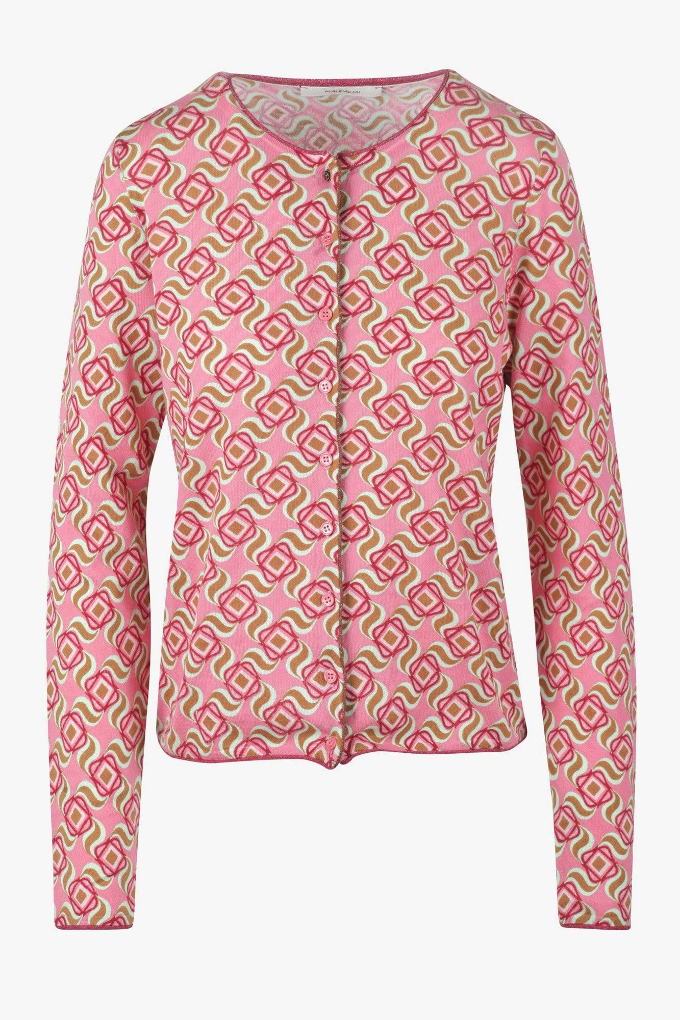 - Cardigan - 430553 - Rosa/Verde acqua