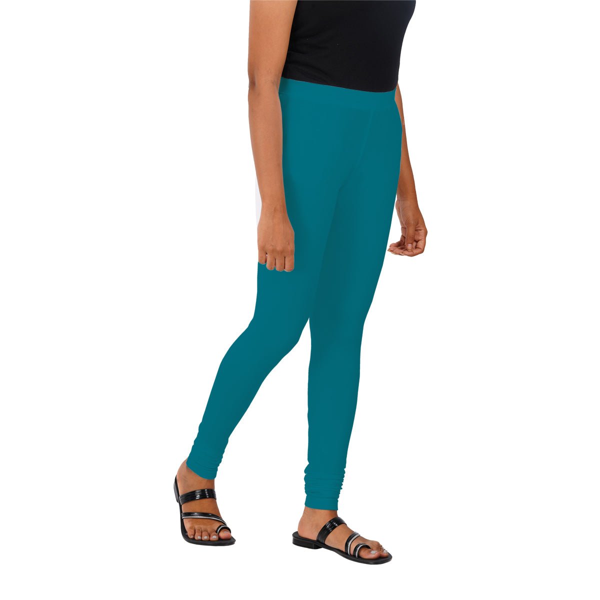 Buy De Moza Women Blue Solid Cotton Blend, Lycra Blend Ankle Length Ethnic  Wear Legging (3Xl) Online at Best Prices in India - JioMart.