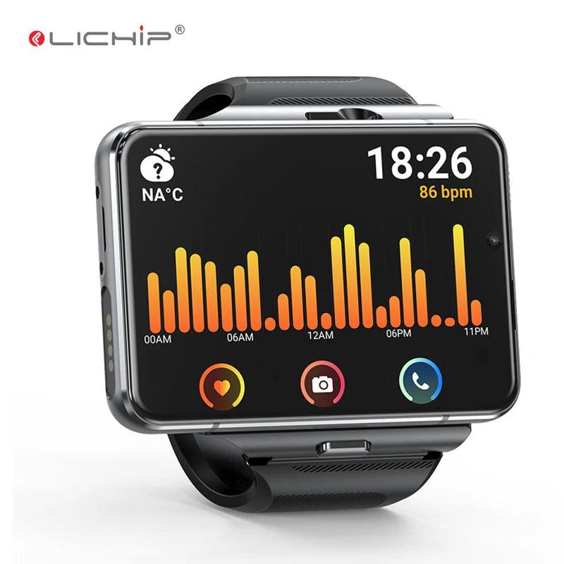 LICHIP L999 2.88 inch 4g android wifi smartwatch android 9.0 sim card mobile phone gps s999 smart watch with 4g sim