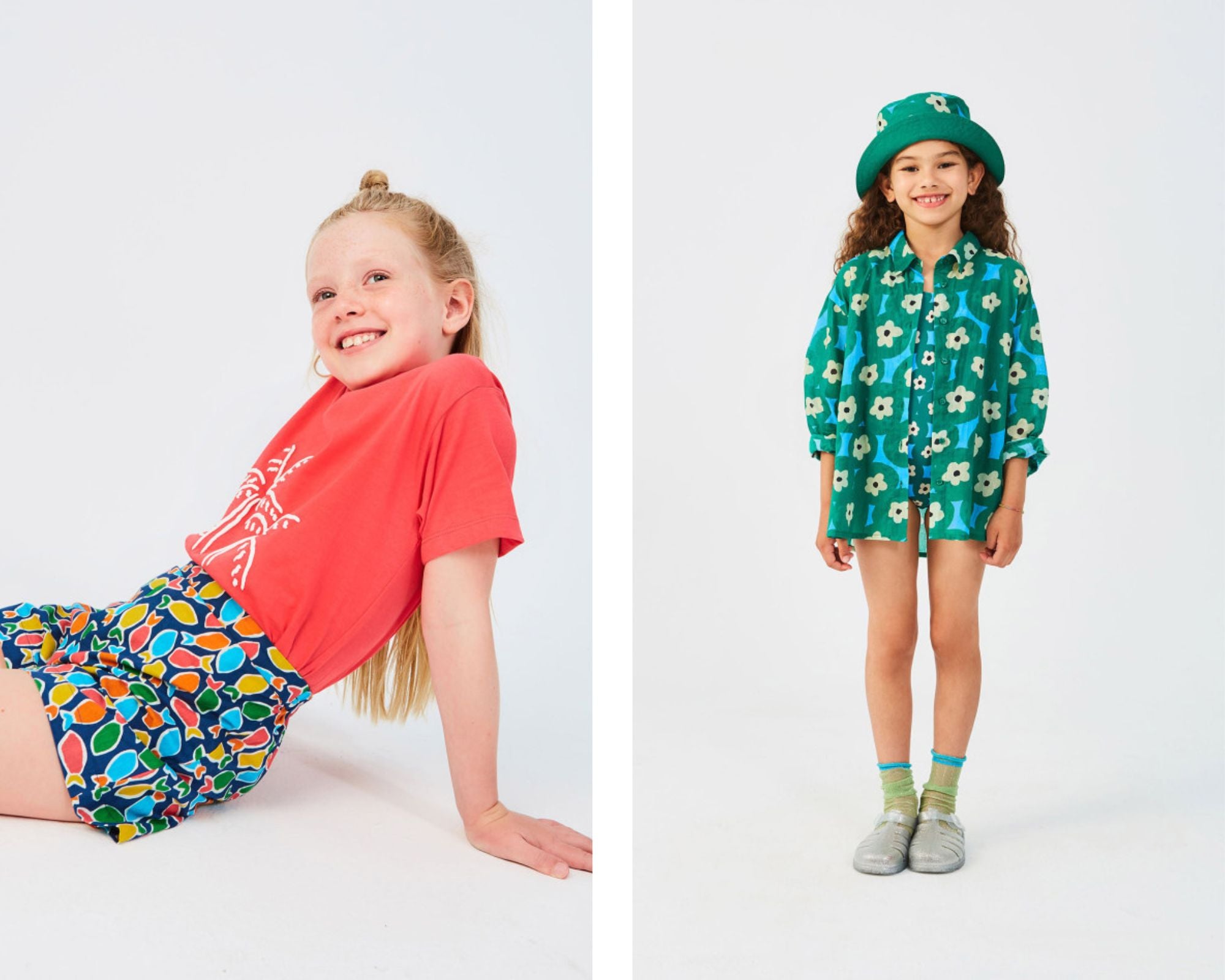 Children's shorts and shirts for summer.