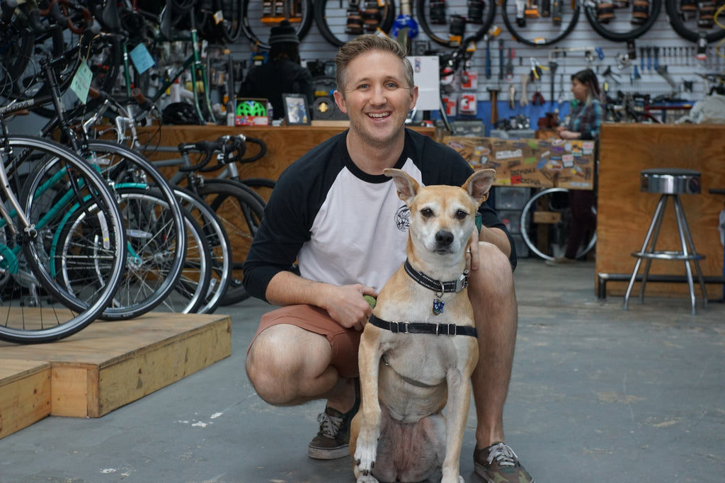 City Bike Tampa's Kevin Craft & Macey the Guard Dog