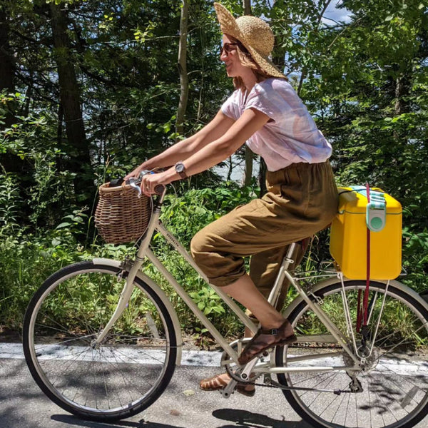 Ivory Franklin bike with cargo