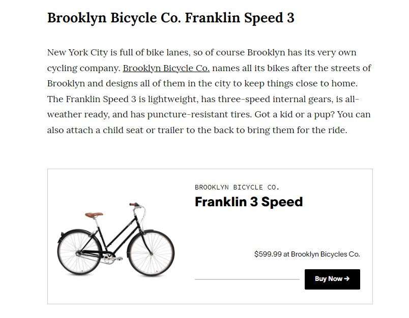 Shop Franklin 3s | Brooklyn Bicycle Co. | Shop All Bikes | Best Sellers | Award Winning Bikes | City Bikes | Hybrid Bikes | Commuter Bikes | Cruiser Bikes | Fixie Bikes | Sustainable Bikes