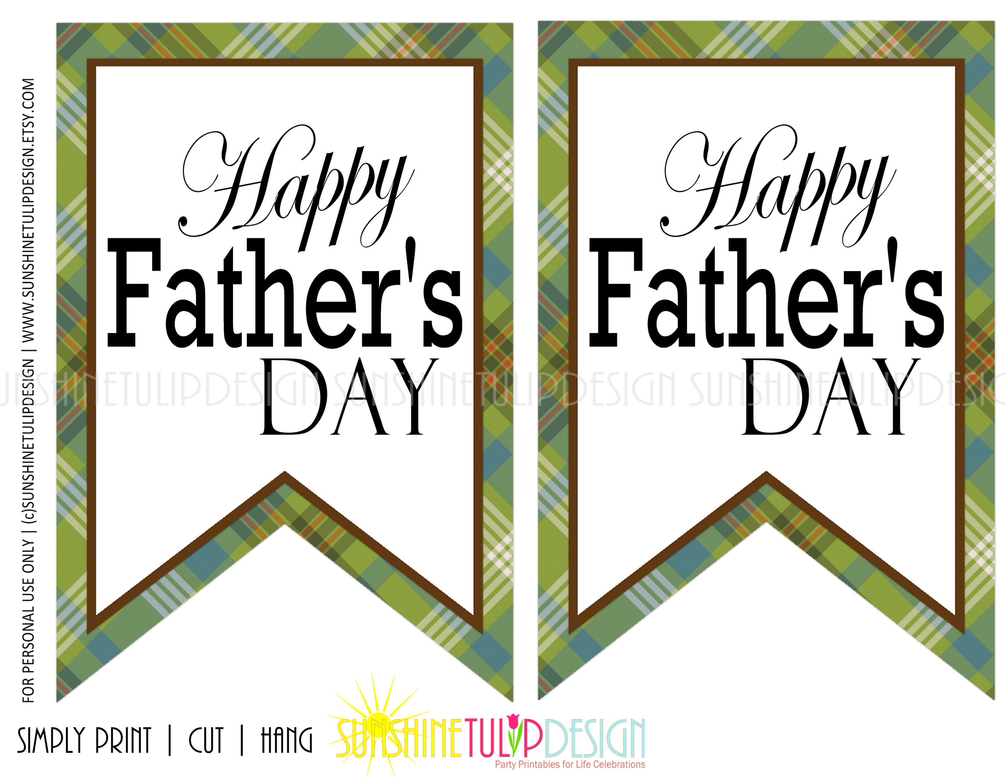 Happy Father S Day Banner Printable