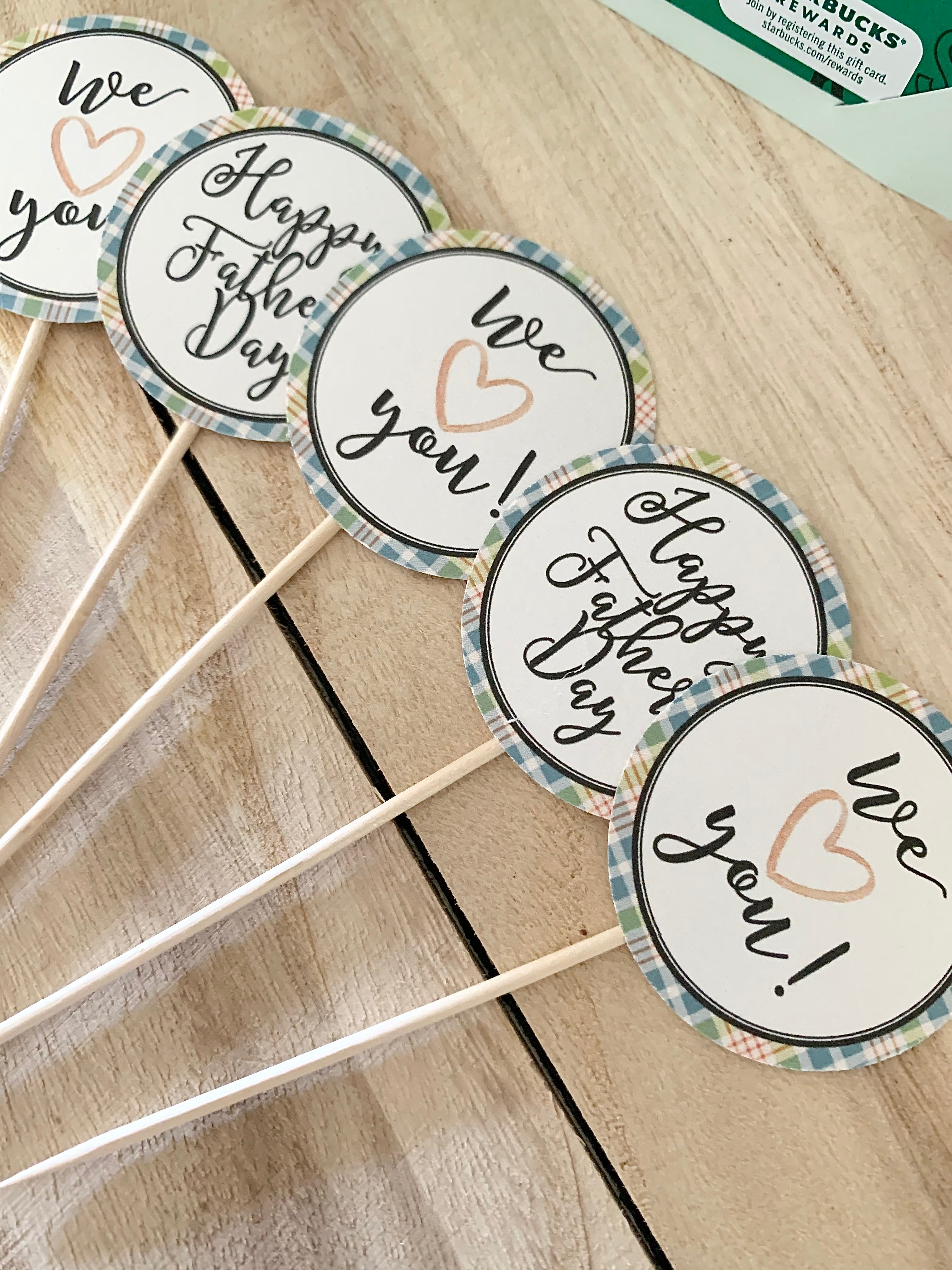 printable father s day cupcake toppers father s day party favor tags sunshinetulipdesign