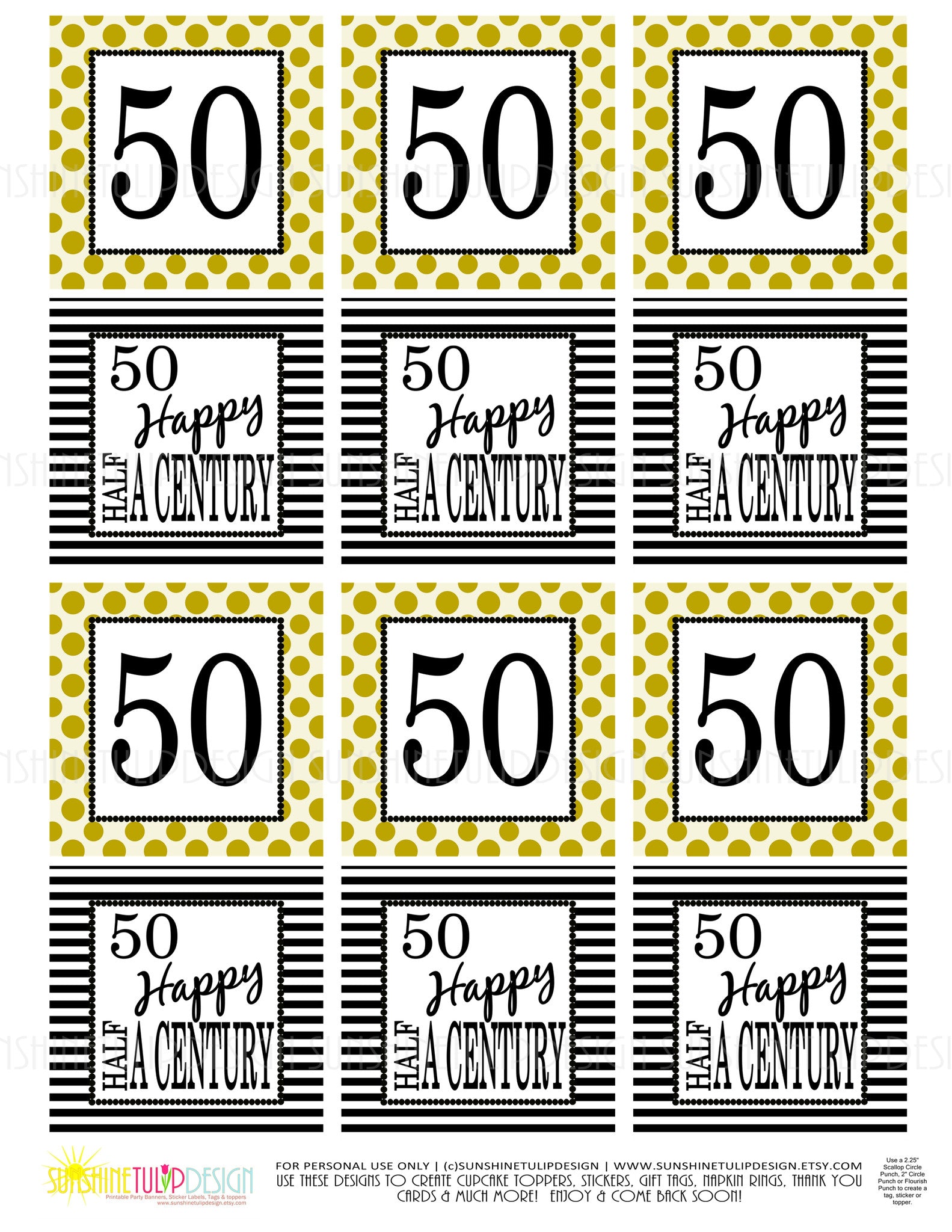 printable-50th-birthday-half-a-century-gold-black-cupcake-toppers-s