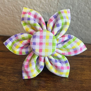 Spring Plaid Flower - hjeBowtique