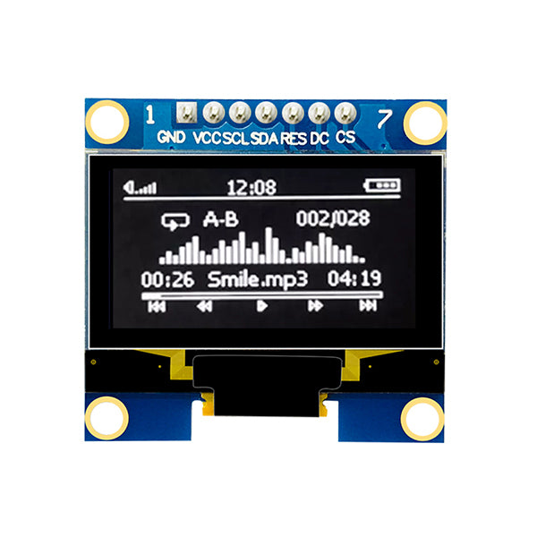 1.3" OLED Display Module 128x64 7P-II2,SPI