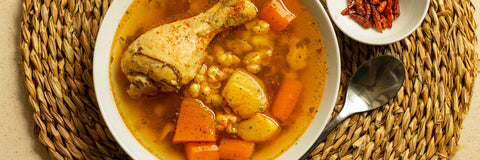 Chicken or lentil soup