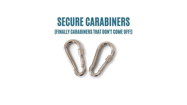 Secured carabiners